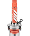 Close-up of the Amotion FUTR Rouge Hookah neck, showcasing premium craftsmanship and rouge soft-touch finish.