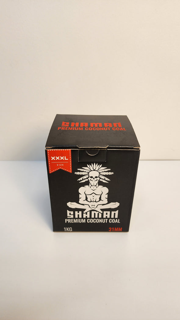Shaman Premium Coconut Charcoal XXXL 31MM 1KG Master Case - 20 Packs in a Box