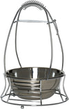 MYA Silver Large Charcoal Basket