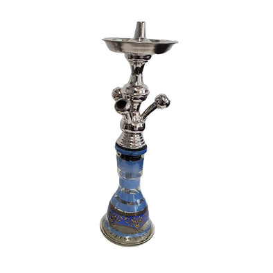Egyptian Small Stainless 3 Hose Hookah - 21"