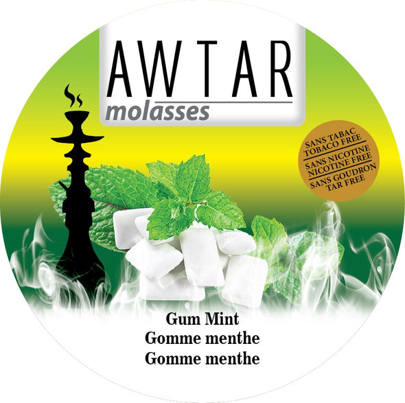 Awtar 250g Herbal Molasses for hookah (Gum Mint)