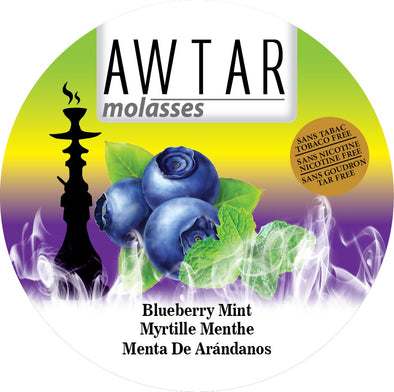 Awtar 250g Herbal Molasses for Hookah (Blueberry Mint)